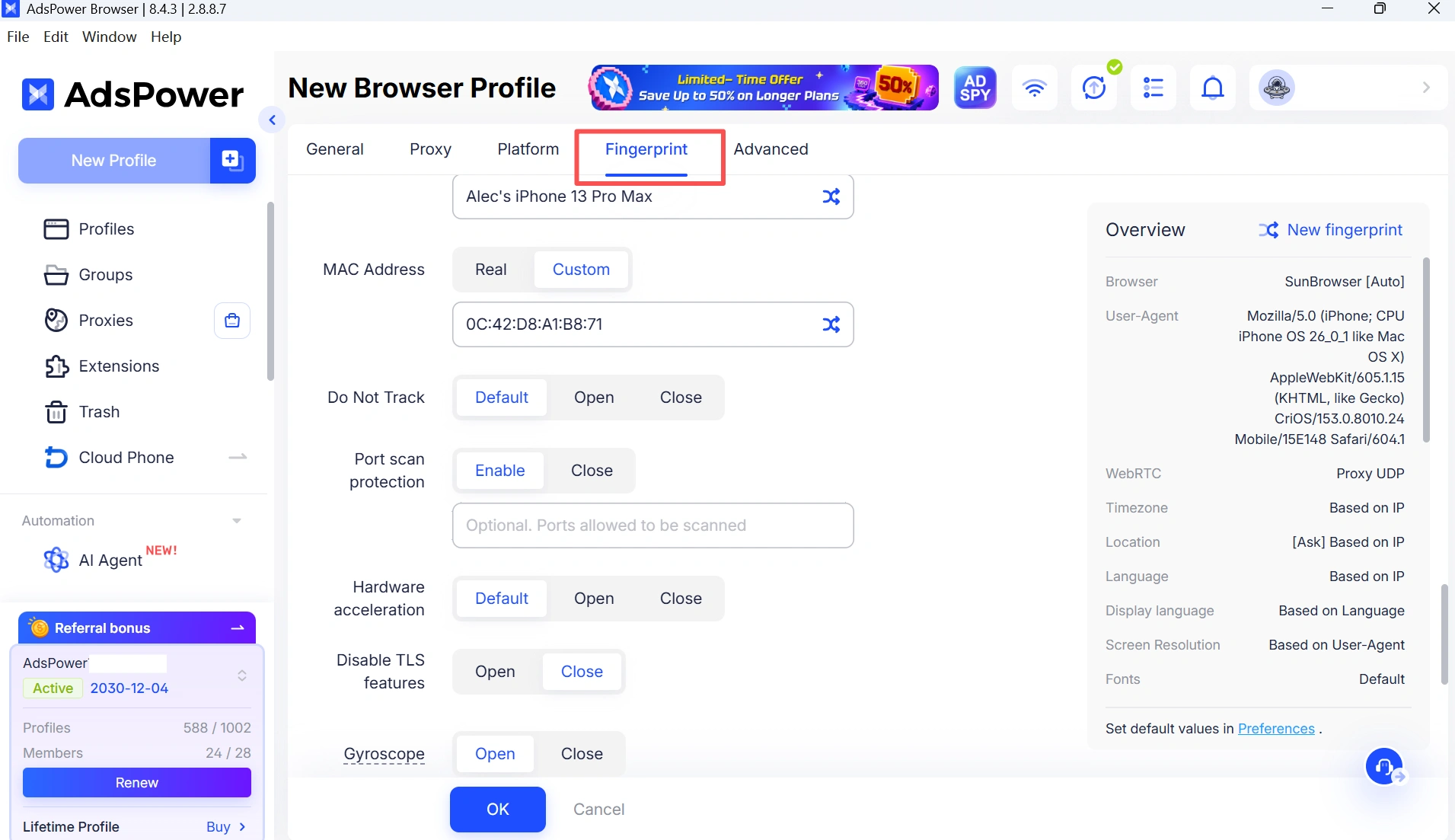 adspower ios browser