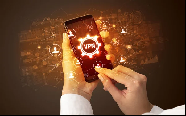 User using a VPN on a mobile