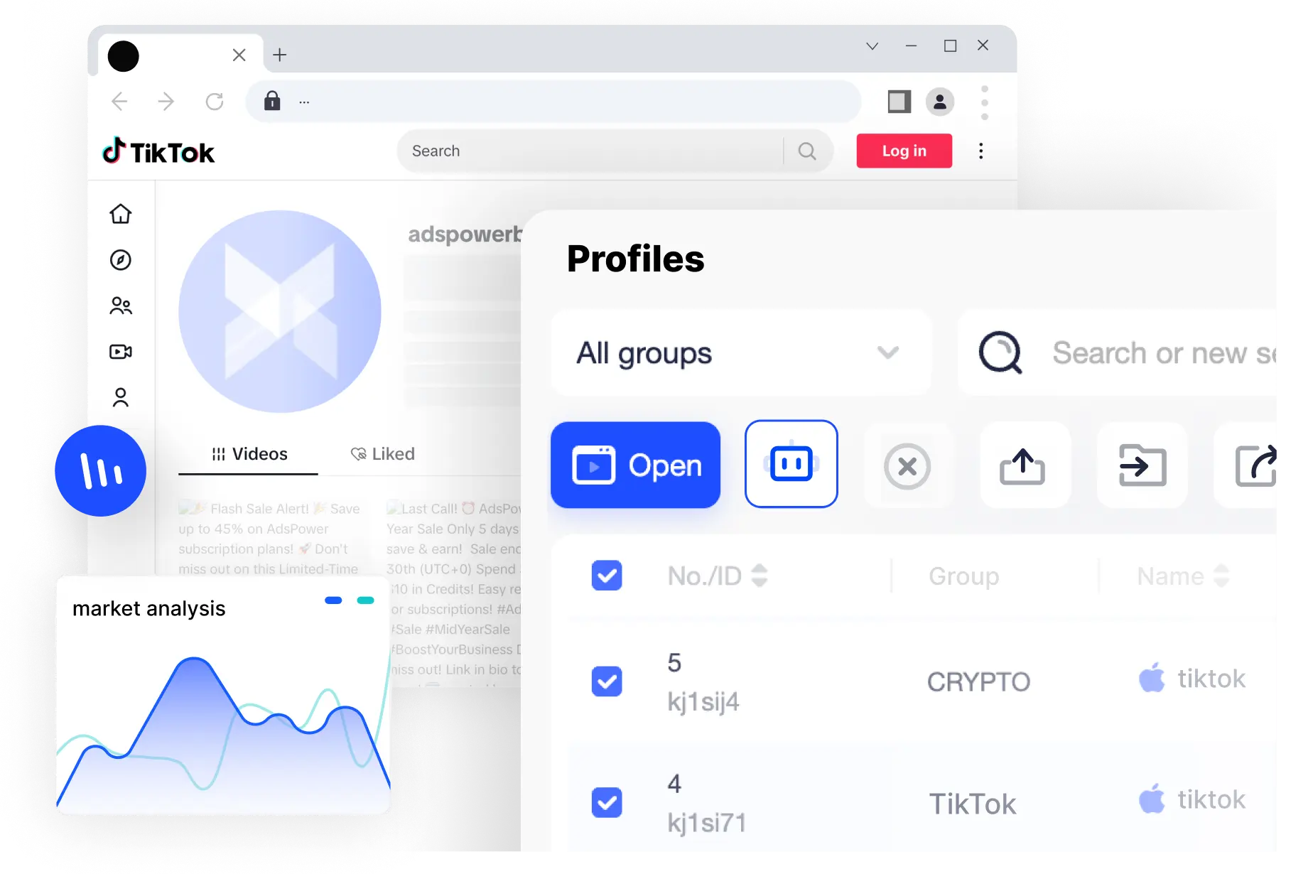 adspower tiktok多账号管理