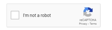 Image of the CAPTCHA I'm not a robot verification page