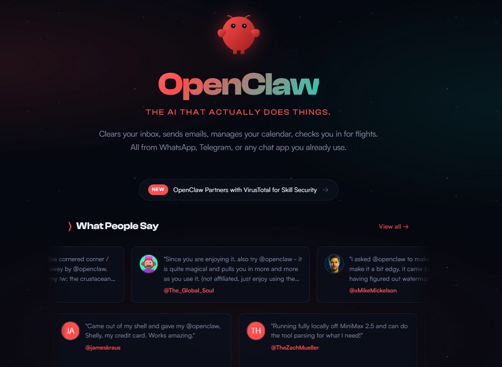 Openclaw Homepage