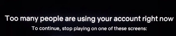 Too Many People Using Hulu Account