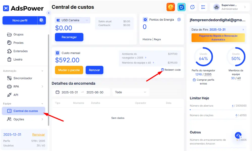 Como Registrar o Navegador AdsPower