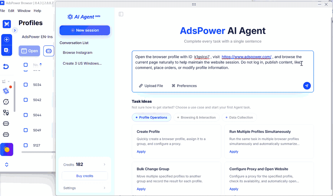 AdsPower Unveils AI Agent, a New Way to Automate Browser Tasks Across Multiple Profiles