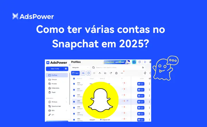 Como ter várias contas no Snapchat em 2025?
