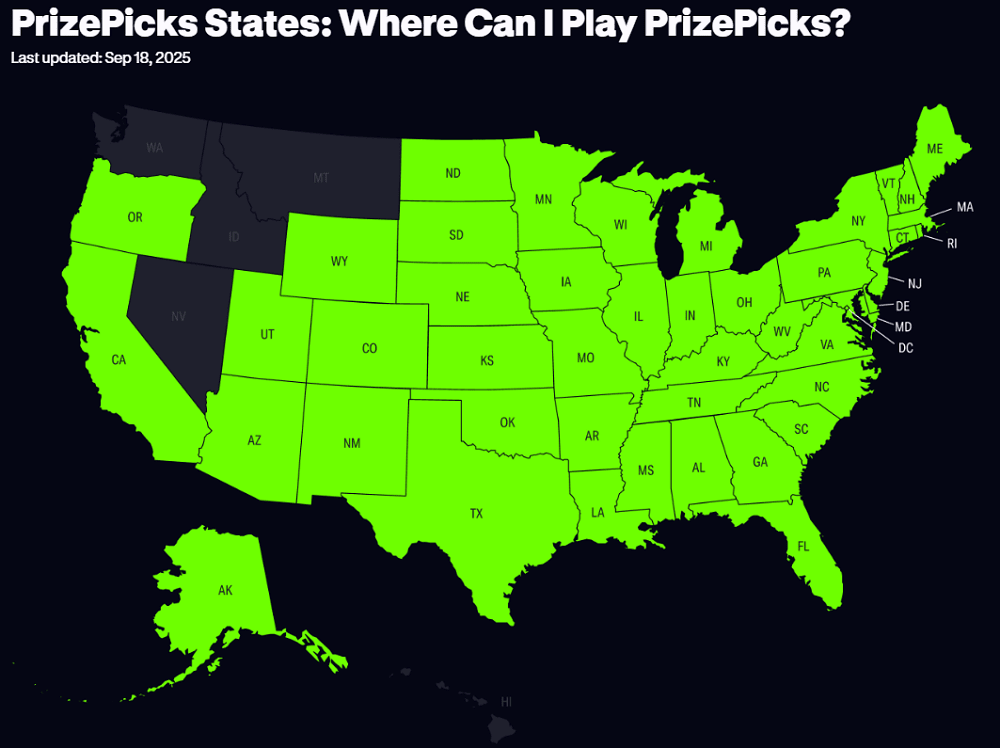 Where Is PrizePicks Legal?