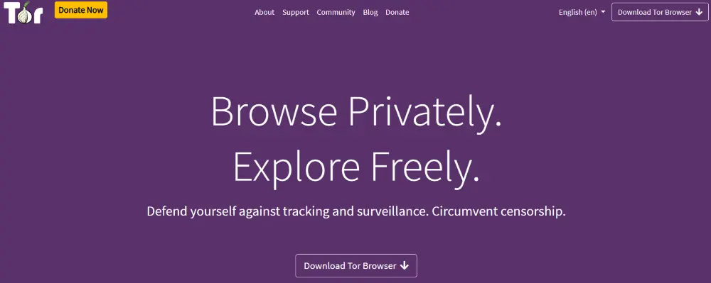 2. Tor Browser – A Popular Choice of Anonymous Web Browser