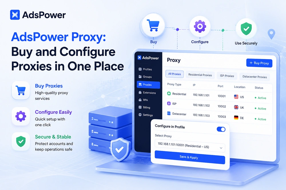 Buy and Configure Proxies in One Place