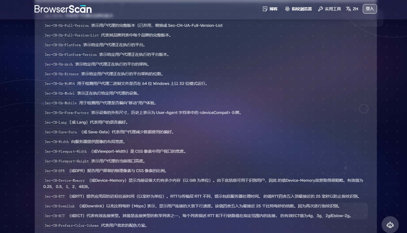 从 User-Agent 到 Client Hints：浏览器指纹的真实演进与行业误区