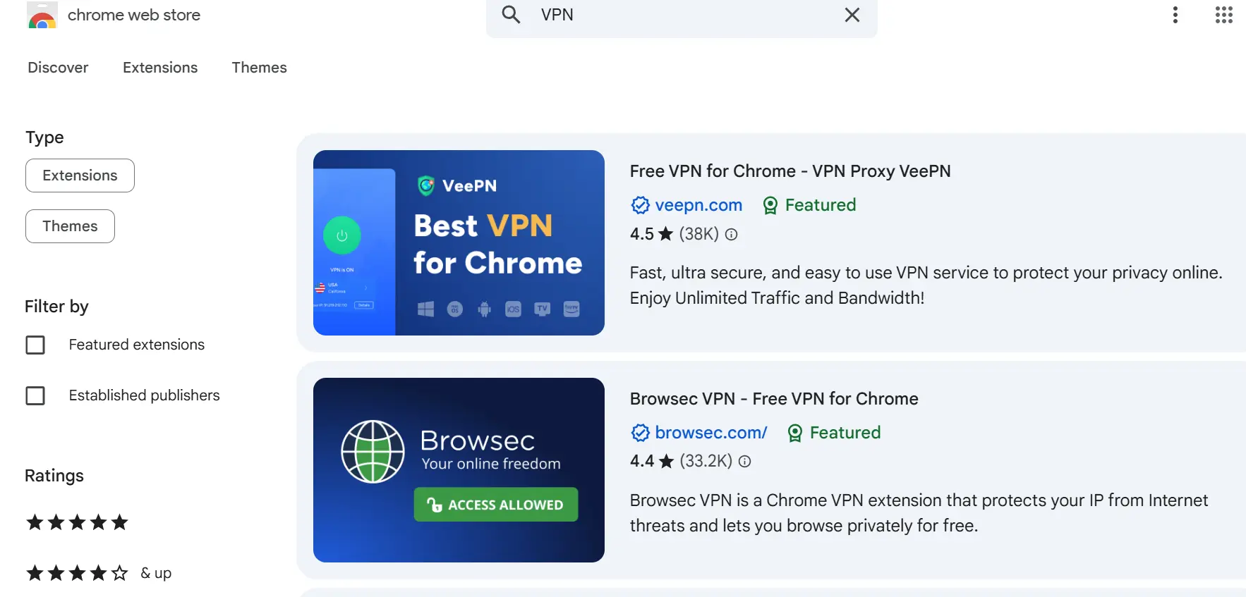 VPN Browser Extension