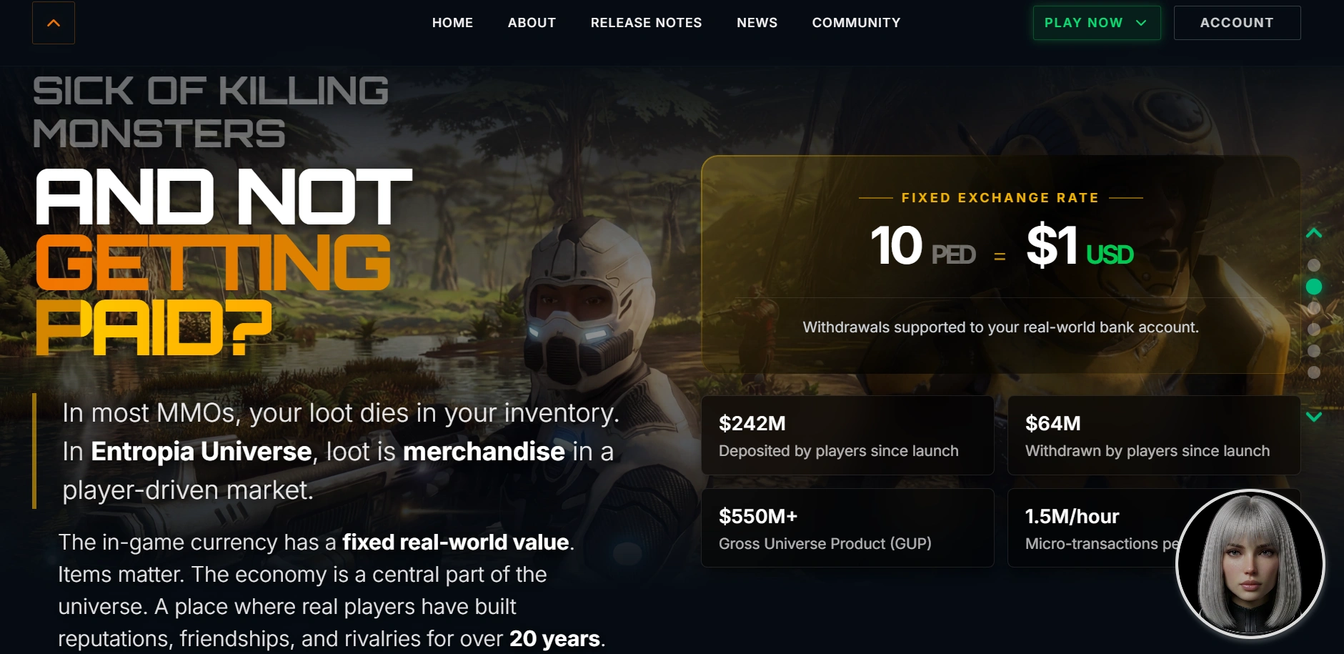 Entropia Universe make money