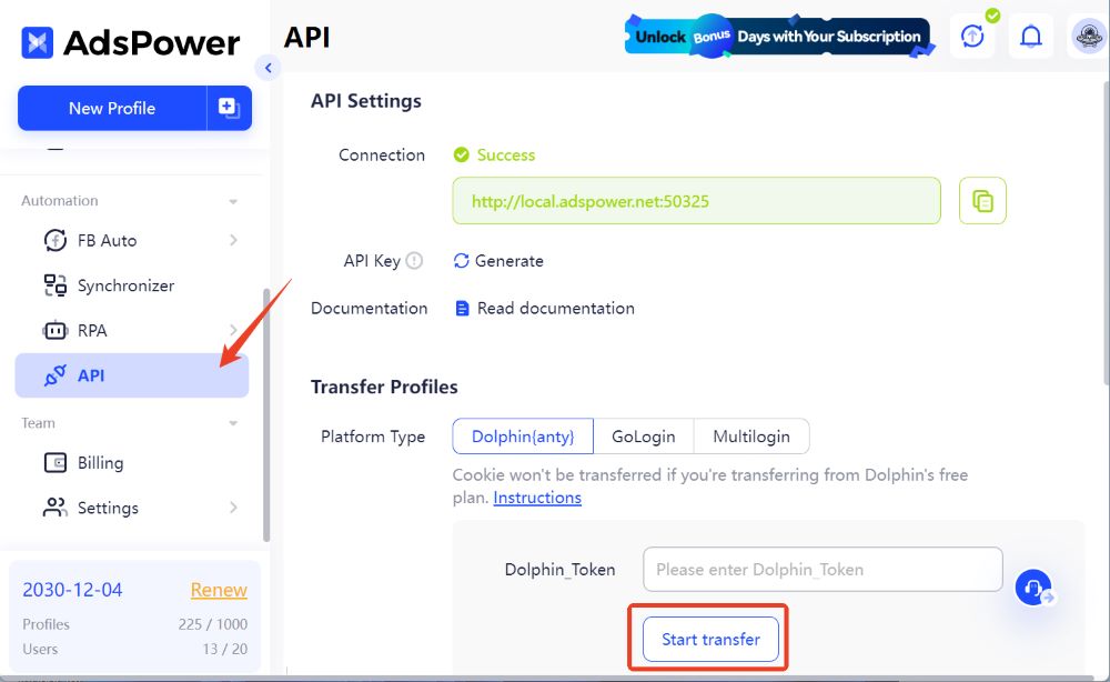 adspower api feature