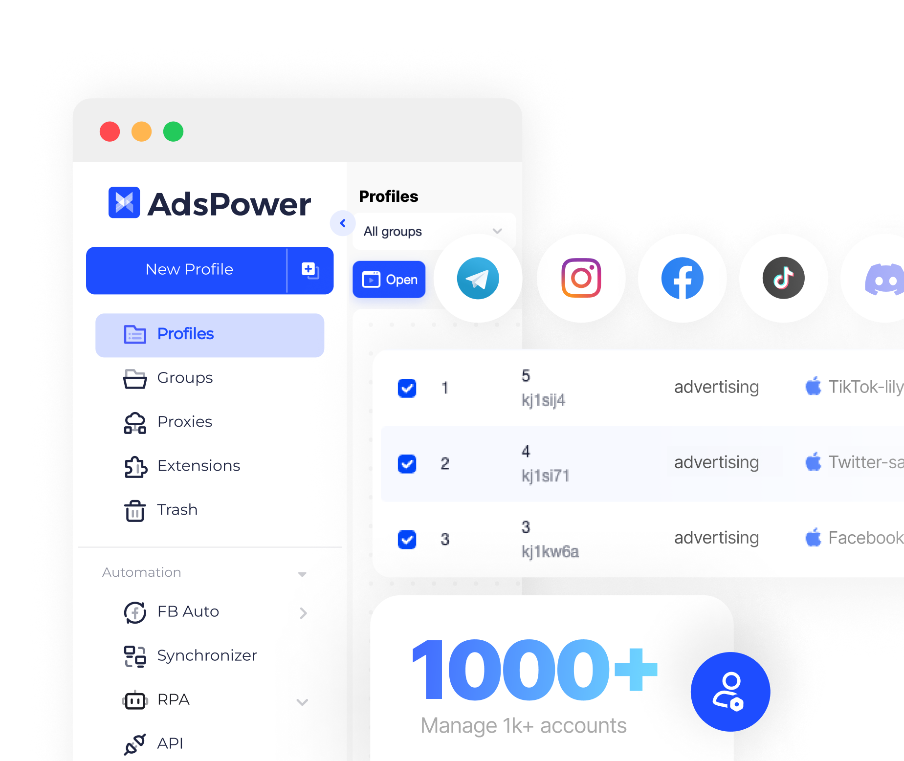 Secure Multiple Social Account