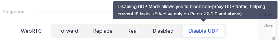 Disable DUP