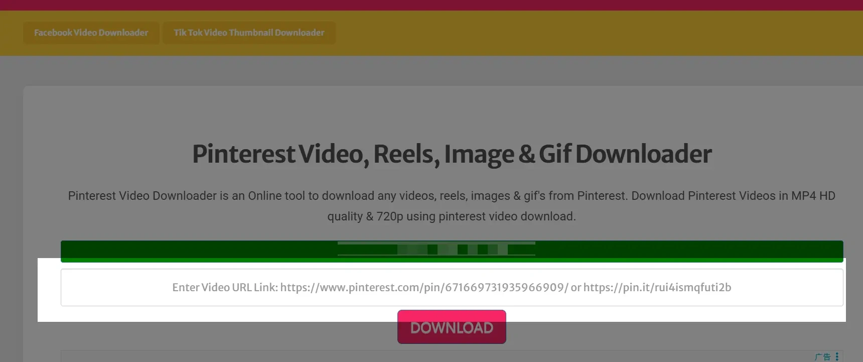 Download Pinterest Videos