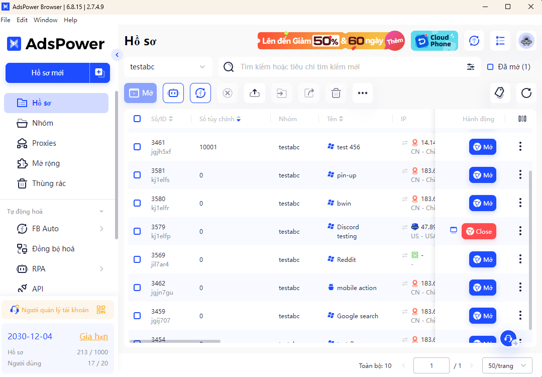 Trình duyệt web tốt nhất để quản lý nhiều tài khoản Discord