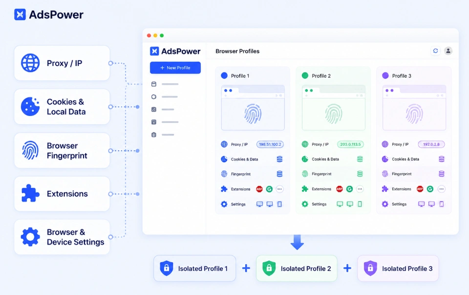 adspower profiles management