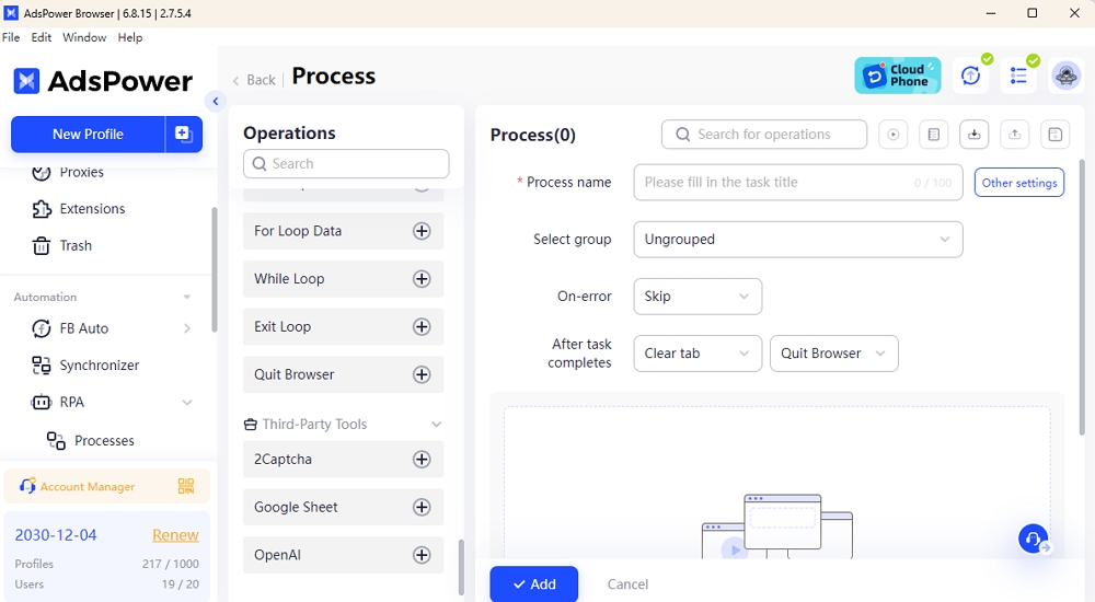 Expanded Automation Options