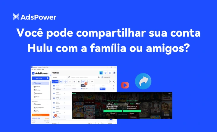 Você pode compartilhar sua conta Hulu com a família ou amigos?