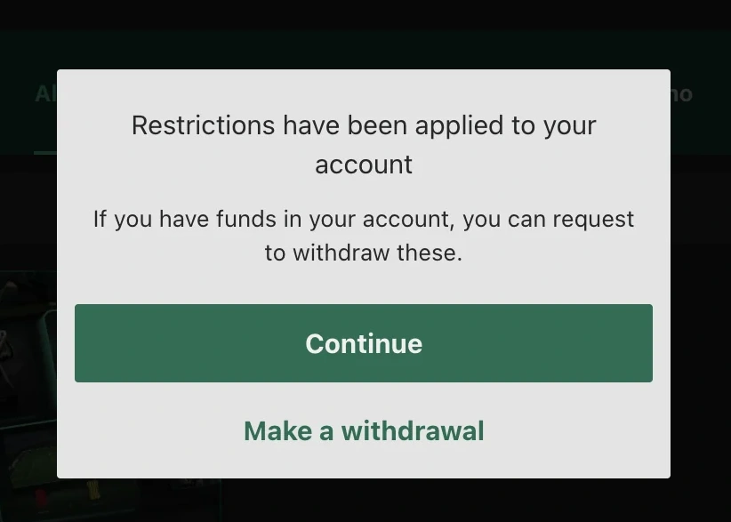 Bet365 Accounts Blocked