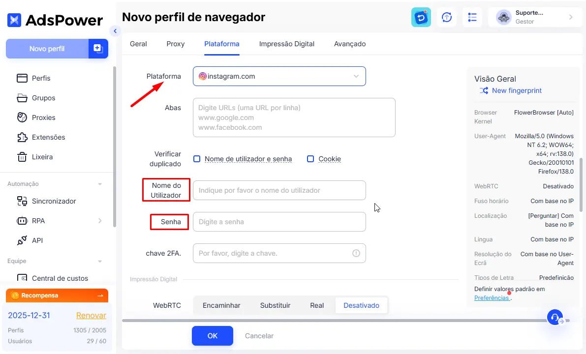 Escolha A Plataforma