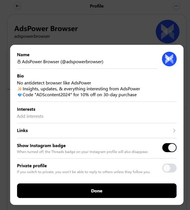 Make your Profile Public