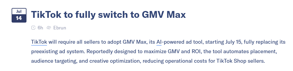 TikTok 强制上线 GMV MAX 广告系统，广告主该如何应对？