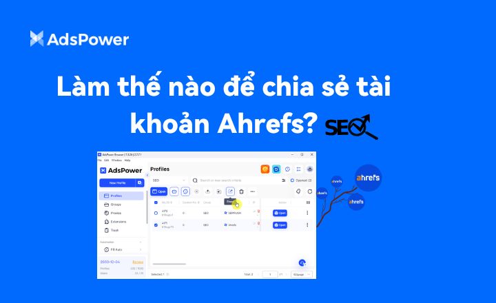 Làm thế nào để chia sẻ tài khoản Ahrefs? [Dành cho nhóm SEO]