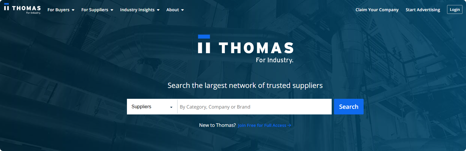 ThomasNet b2b电商网站