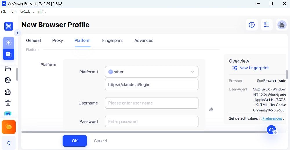 Enter the site link: claude.ai in to Platform