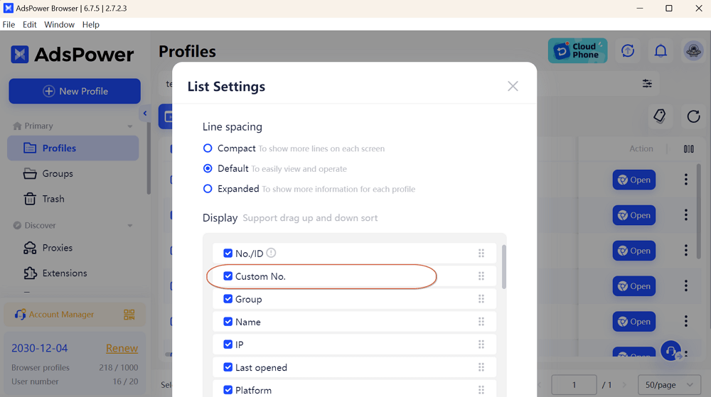 Profile Management Update: Display and Cache Optimization