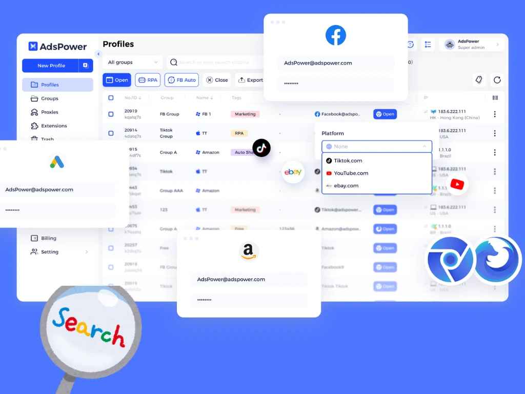 Múltiples perfiles aislados te ayudan a resolver el problema de inicio de sesión en Facebook.