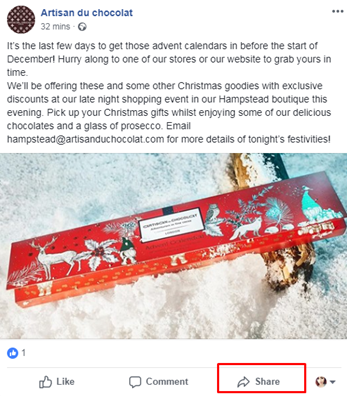 Facebook互动点赞评论分享功能