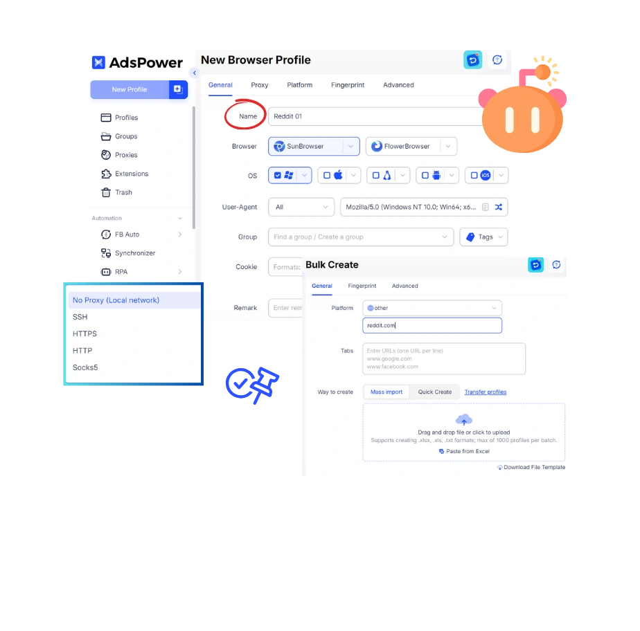 Manage Reddit Accounts