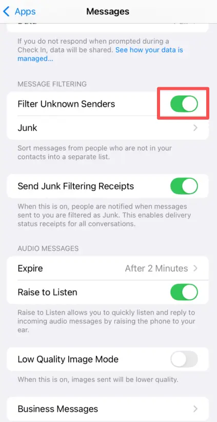 disable-sms-message-blocking-on-iphone