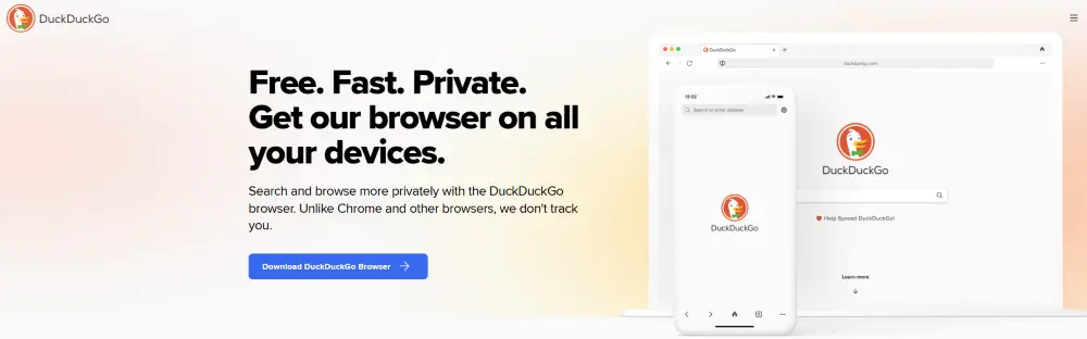 6. DuckDuckGo Browser – Simple & Private Browsing Experience