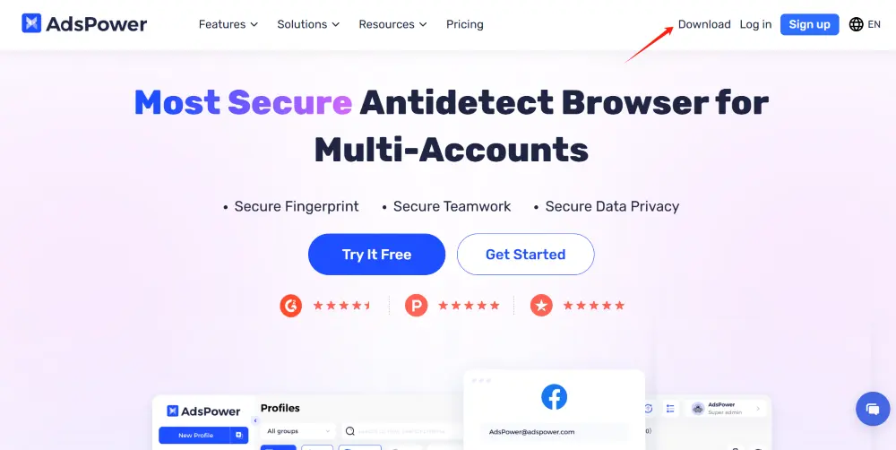 official website of AdsPower