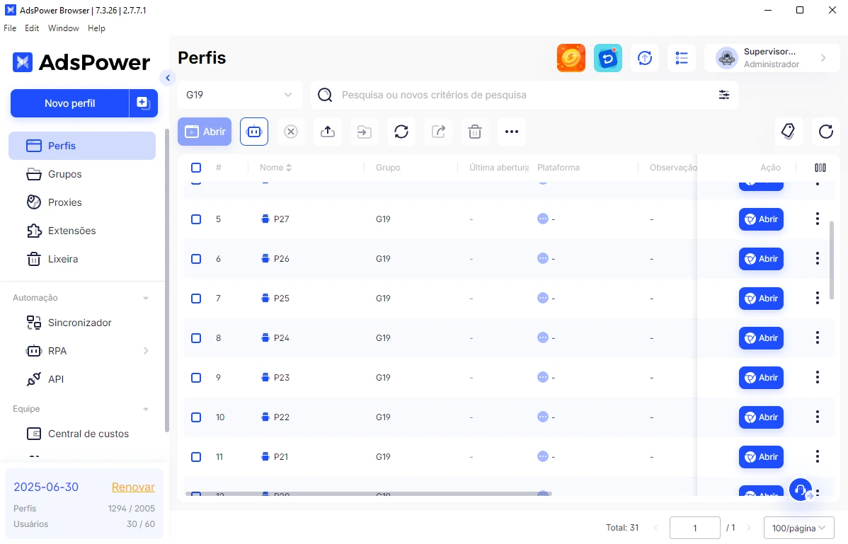 AdsPower profile