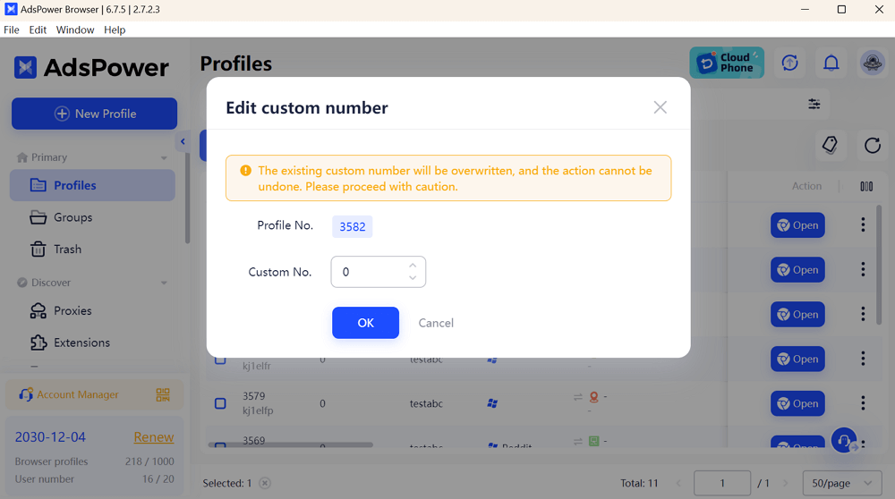 Profile Management Update: Display and Cache Optimization