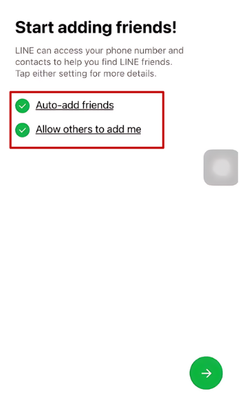 Image showing the friend addition page on LINE