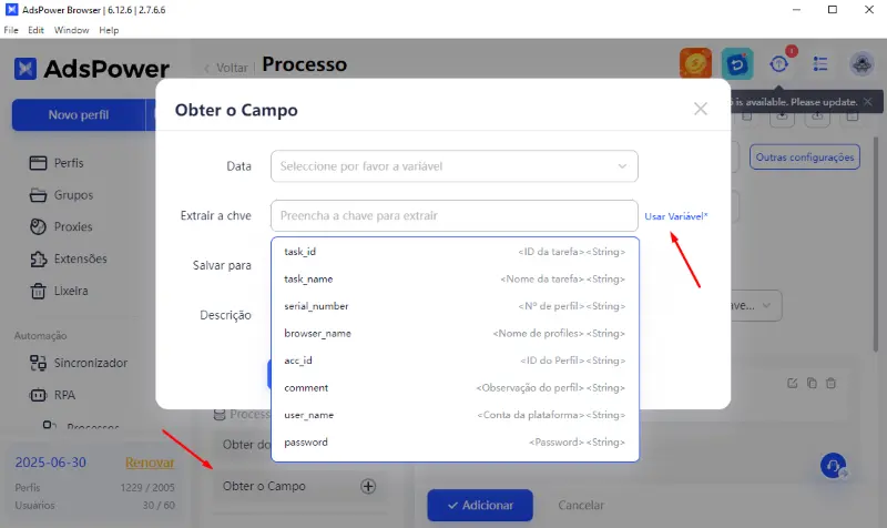 RPA mais inteligente no AdsPower: Bypass aprimorado de CAPTCHA, Variáveis Dinâmicas e mais