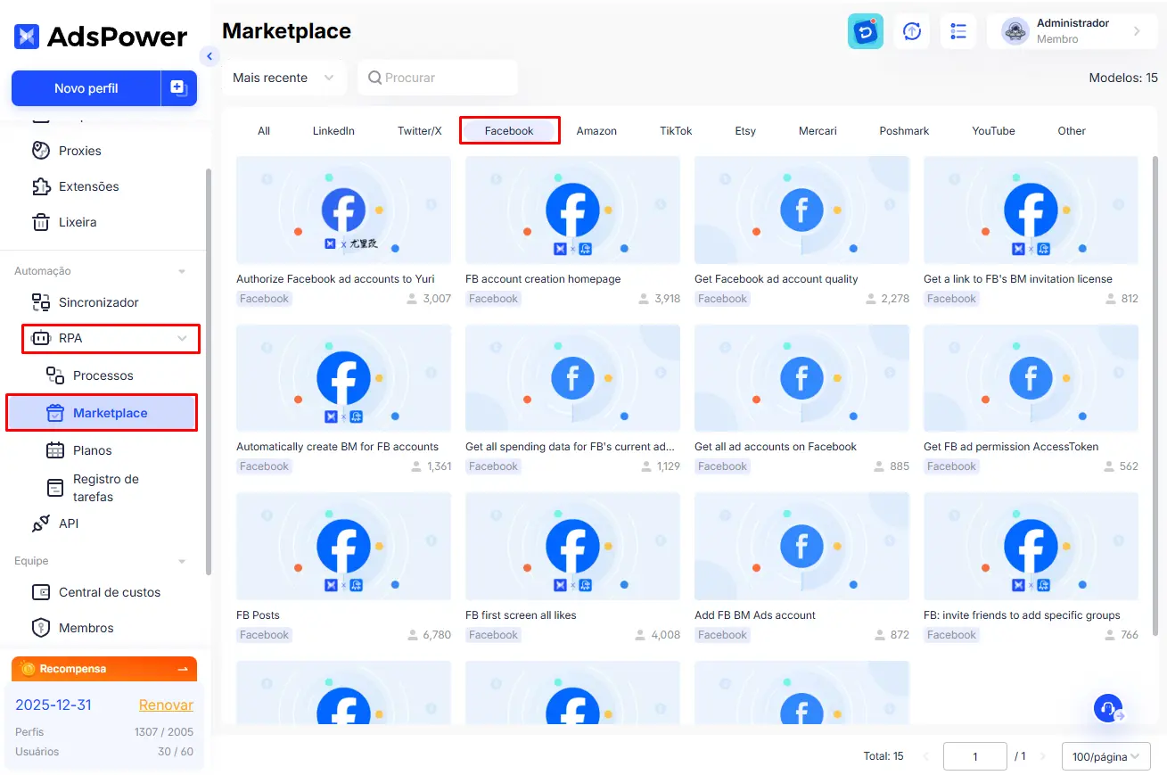 RPA Para Facebook