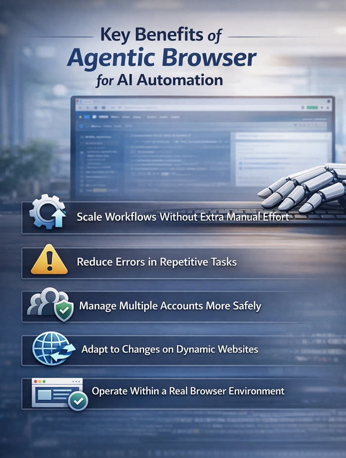 Key Benefits of Agentic Browser for AI Automation