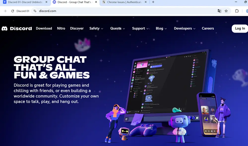 Go to Discord