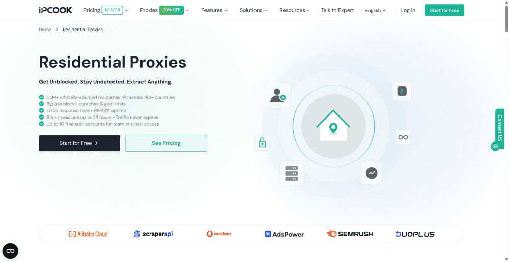 IPcook Residential Proxy