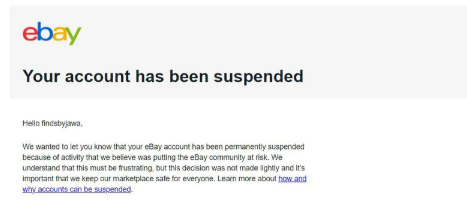 Your Account Has Been Suspended
