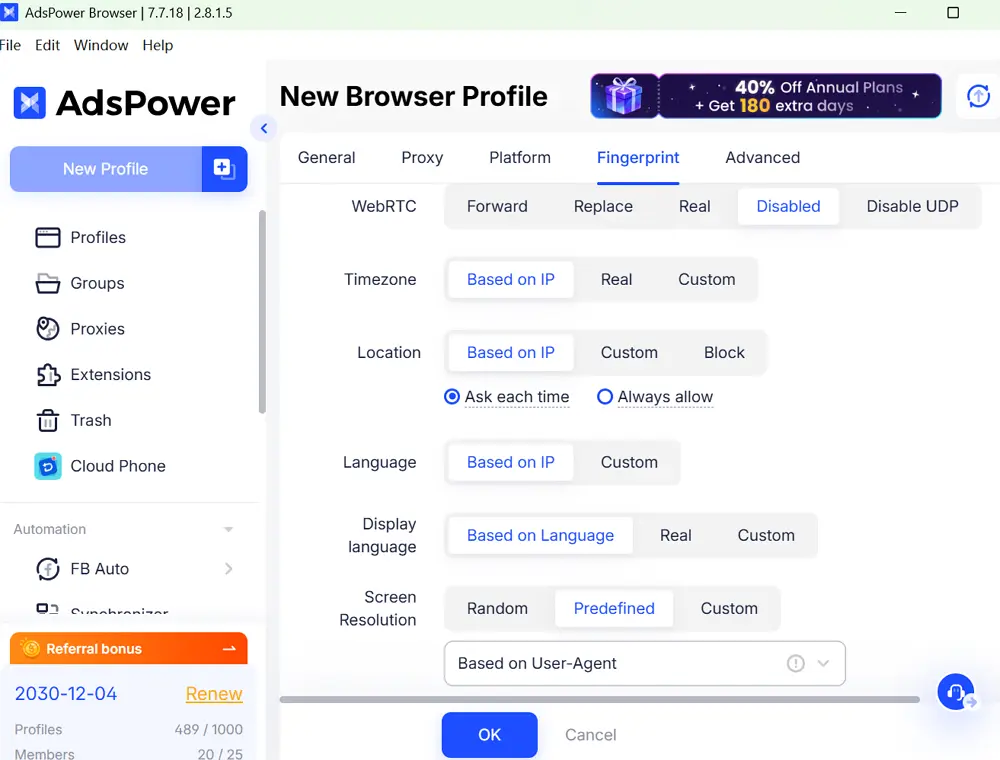 Set Your Unique Footprint