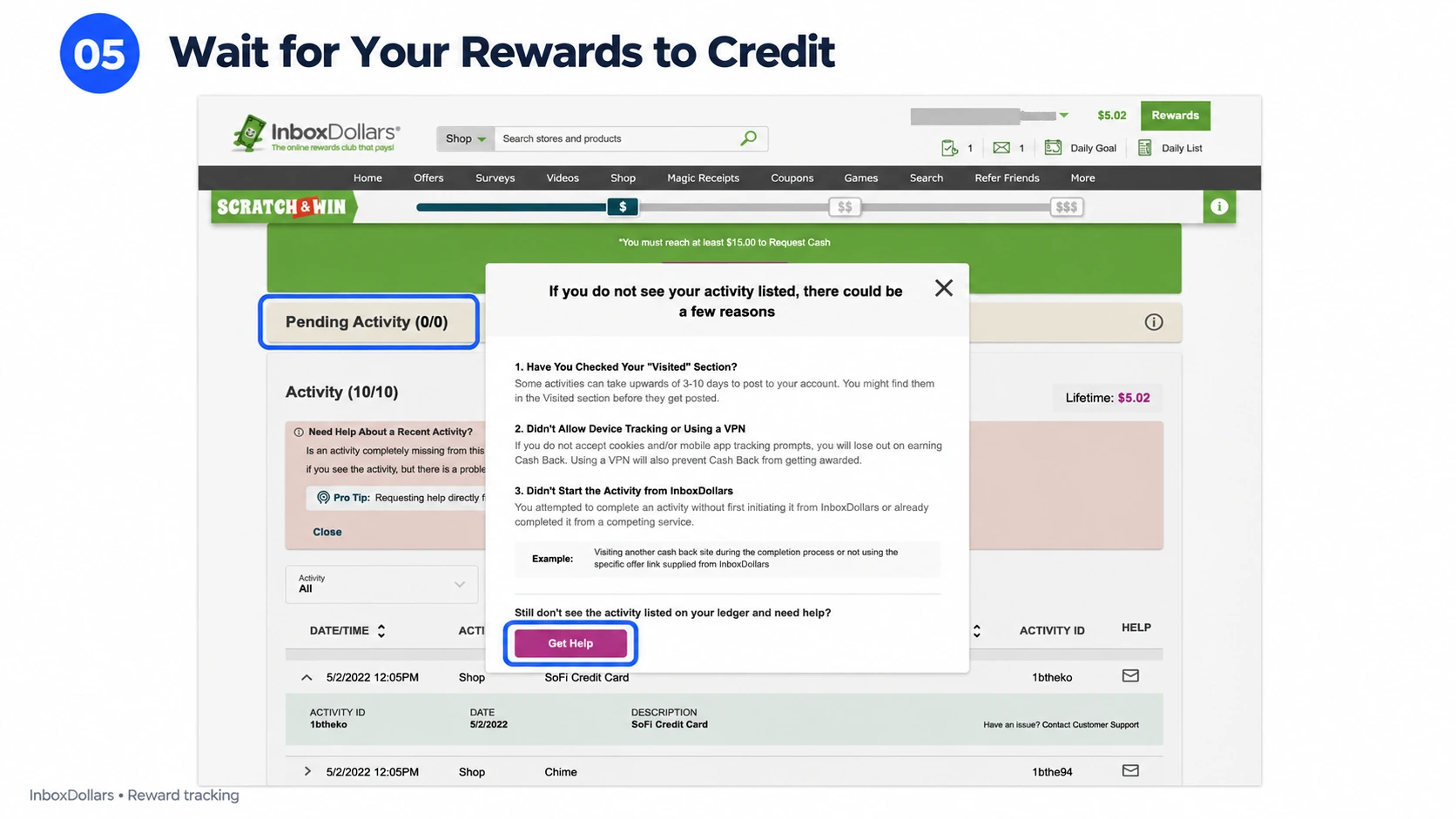 track-inboxdollars-pending-rewards