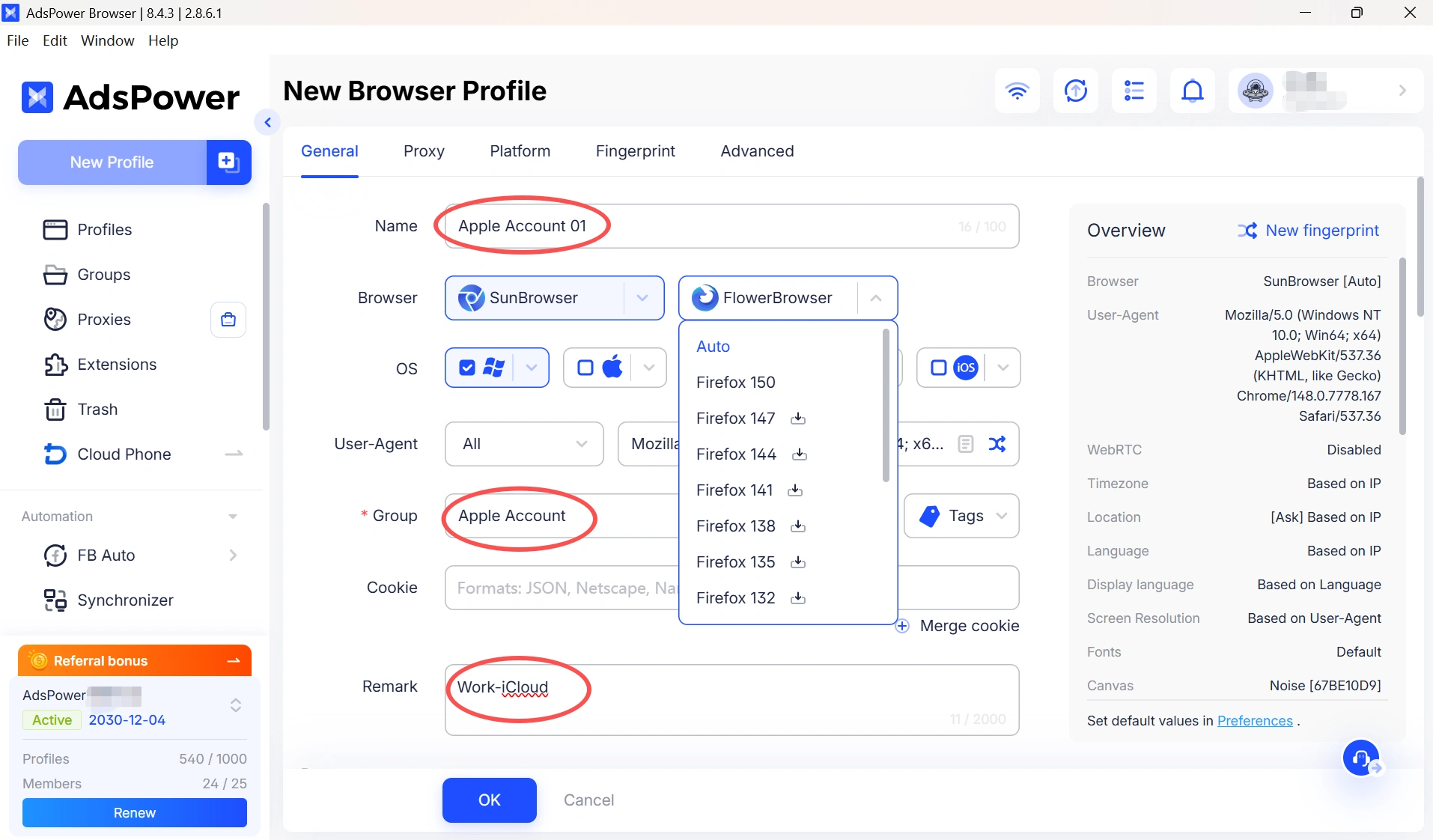 create-profile-for-apple-id
