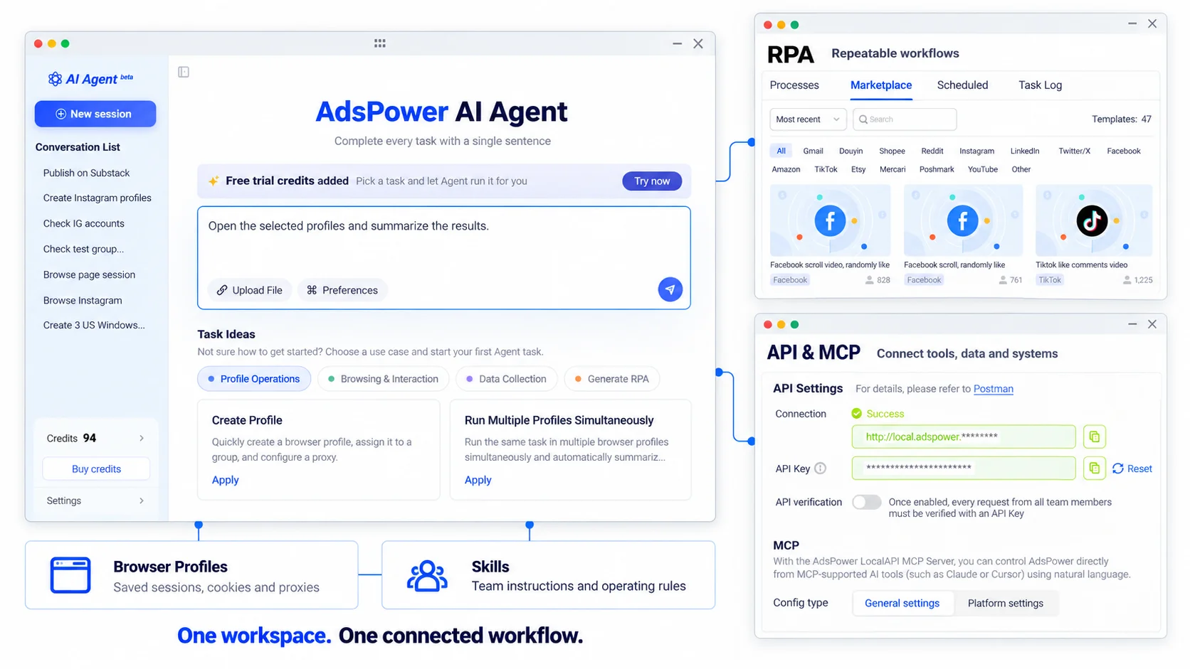 All-in-One AI Browser